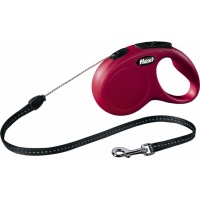 FLEXI New Classic S Cord 8 m Поводок-рулетка, трос, красный, до 12 кг