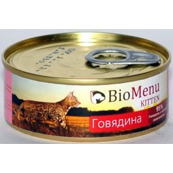 BioMenu консервы для котят паштет с Говядиной