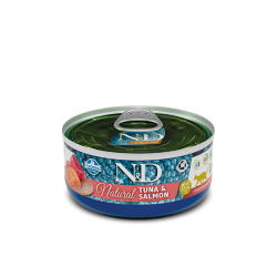 Farmina N&D CAT NATURAL влажный корм для кошек тунец с лососем, 70 г