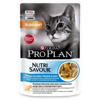 Pro Plan Pouch консервы для кошек Дерма+ в соусе треска