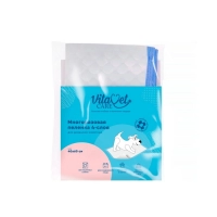 Подстилка VitaVet CARE многоразовая, впитывающая, 4-слойная, цвет голубой