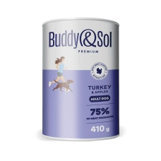 Buddy Sol консервы для собак всех пород, индейка с яблоком