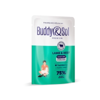Buddy Sol пауч для стерилизованных кошек и котов, ягненок и телятина