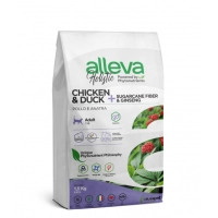 Сухой корм для кошек Alleva Holistic, курица, утка, сахарный тростник и женьшень, 1,5 кг