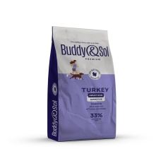 Buddy Sol сухой корм для собак с чувствительным пищеварением, индейка