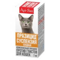 Празицид-суспензия сладкая для кошек, фл. 7 мл (на 7кг)