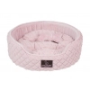 PINKAHOLIC Лежак для животных круглый с косточкой "Arctic Bed", розовый