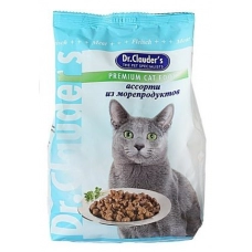 Dr. Cluader's cухой корм с МОРЕПРОДУКТАМИ для кошек, 15 кг