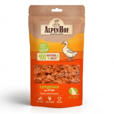 AlpenHof Лакомство Сердечки из утки для кошек 50г, A602