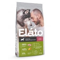 Elato Holistic корм для взрослых собак средних и крупных пород с ягненком и олениной