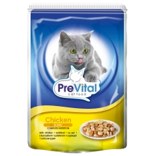 PreVital Classic консервы с курицей в желе для кошек, 100 г