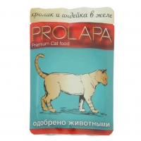 Prolapa Premium консервы кролик и индейка в желе для кошек, 100 г