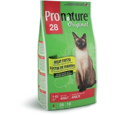 Pronature Original 28 сухой корм для кошек Мясная Фиеста, уп. 2,72 и 20 кг
