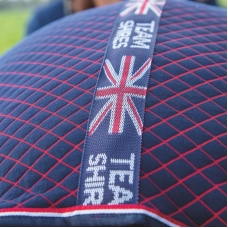 SHIRES TEMPEST Попона сушильная для лошади "Team SHIRES",165, синий