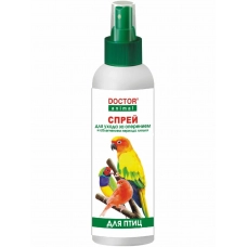 Спрей "Doctor Animal" для ухода за оперением птиц, 200 мл.