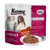Karmy Adult влажный корм для кошек, Телятина в соусе 80 г